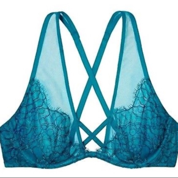 32D-Victoria's Secret Very Sexy Unlined Plunge Bra - Picture 3 of 6